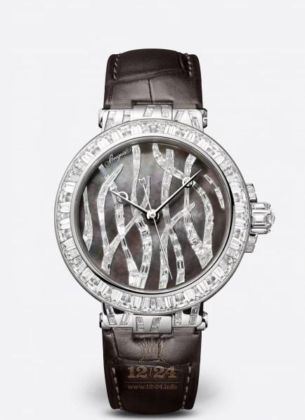 Breguet Marine Watch 9509BB/TD/984/DD0D 36 mm White gold Case Brown (chocolate) Dial