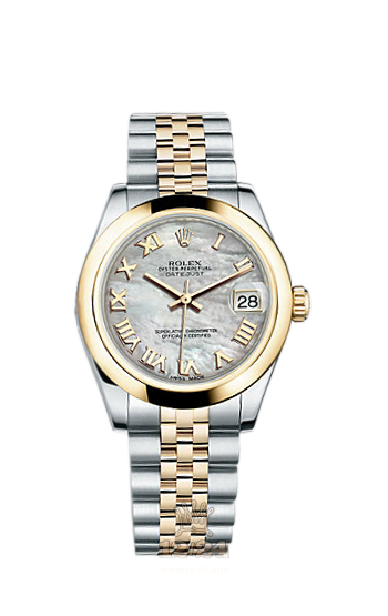 Rolex Lady-Datejust Watch 178243-0057 31 mm Steel / Yellow gold Case White Dial