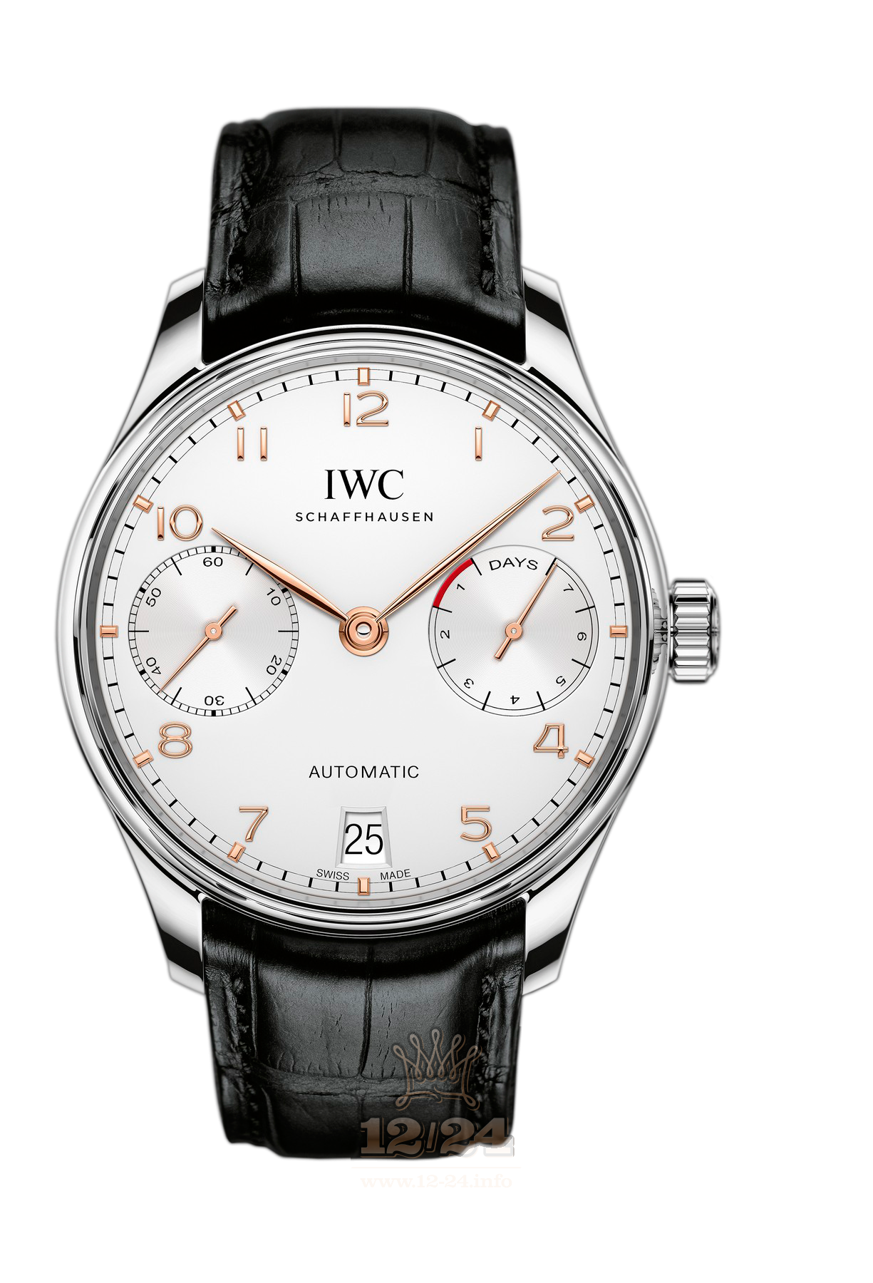 IWC Portugieser Watch IW500704 42 mm Stainless steel Case Silver Dial