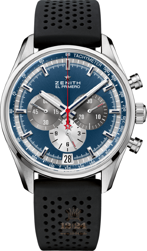 Zenith Chronomaster Watch 03.2040.400/53.R576 42 mm Stainless steel Case Dark blue Dial
