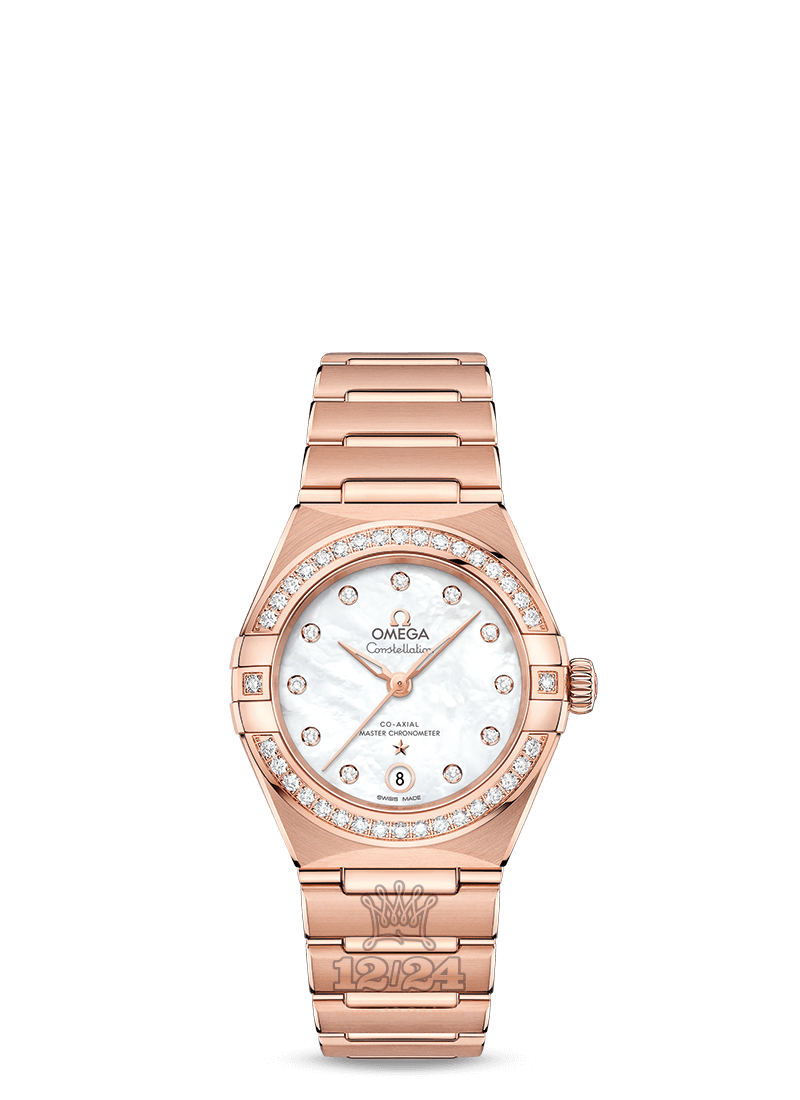 Omega Constellation Watch 131.55.29.20.55.001 29 mm Pink gold Case White Dial
