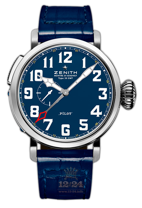 Zenith Pilot Watch 95.2430.693/51.C751 48 mm Titanium Case Dark blue Dial
