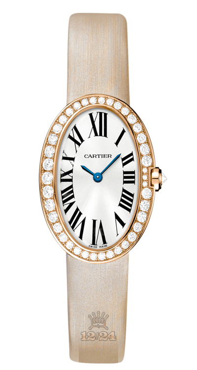 Cartier Baignoire Watch WB520004 32 mm Pink gold Case Silver Dial