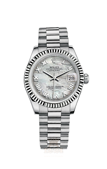 Rolex Datejust Watch 178279-0064 31 mm White gold Case White Dial