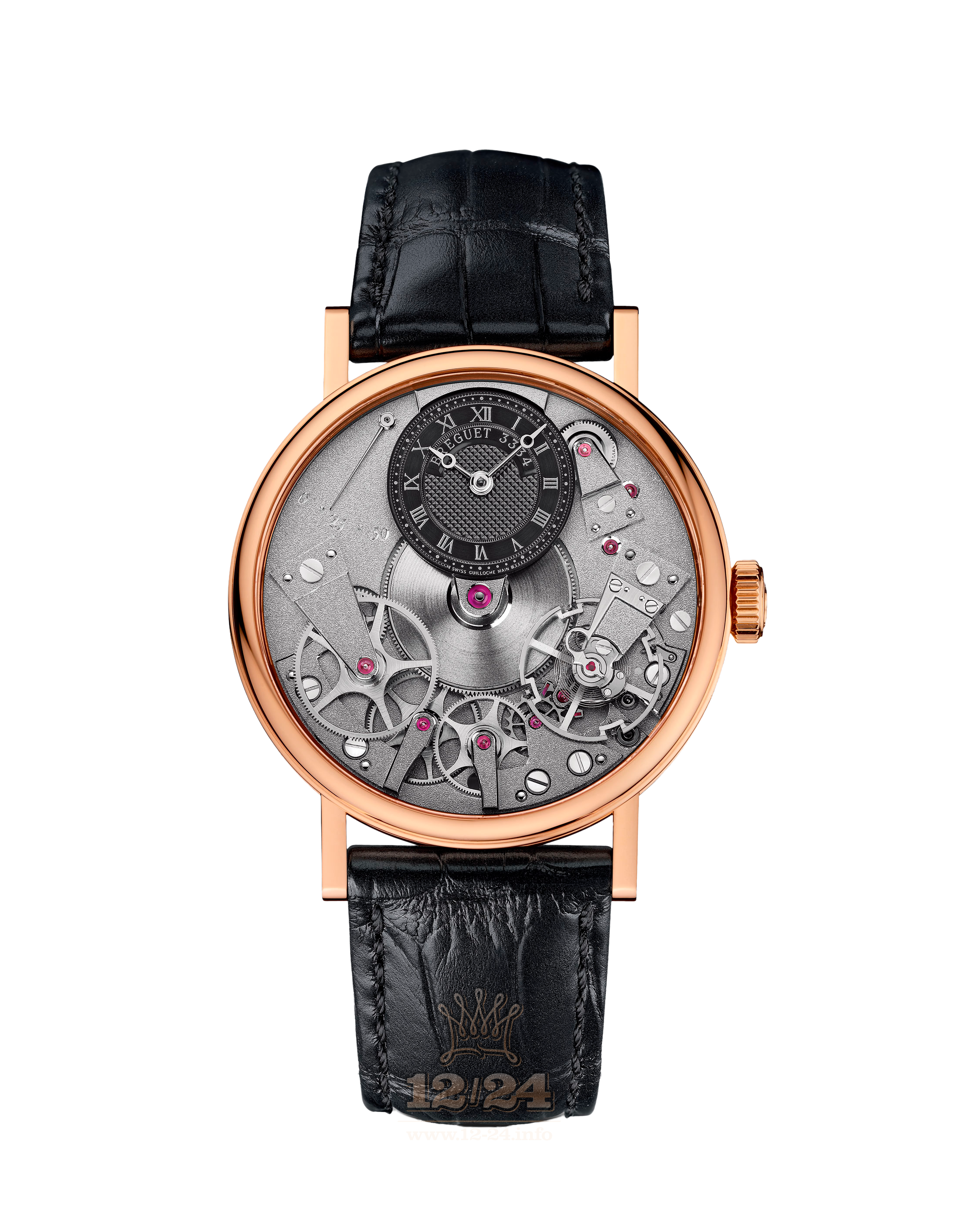 Breguet Tradition Watch 7027BR/G9/9V6 37 mm Pink gold Case Black Gray Dial