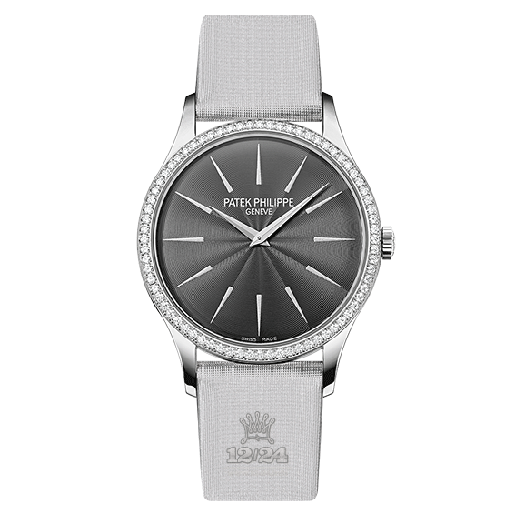 Patek Philippe Calatrava Watch 4897G-010 33 mm White gold Case Gray Silver Dial