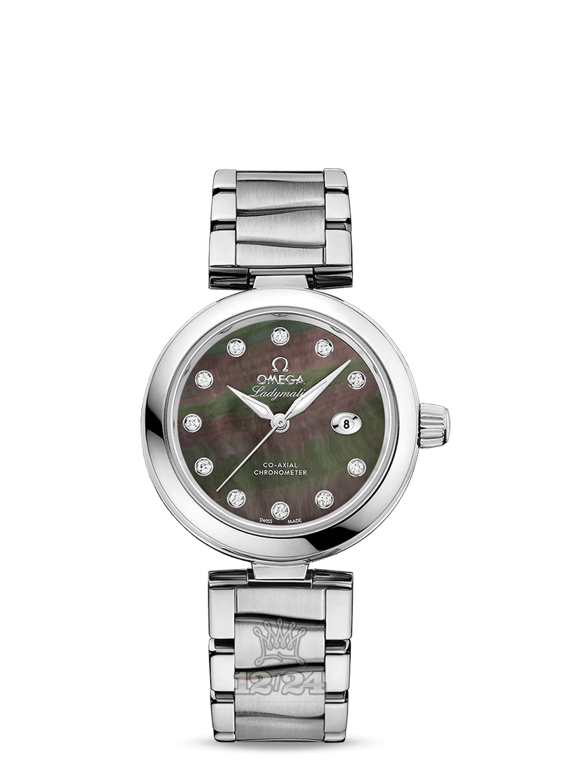 Omega Ladymatic Watch 425.30.34.20.57.004 34 mm Stainless steel Case Black Dial