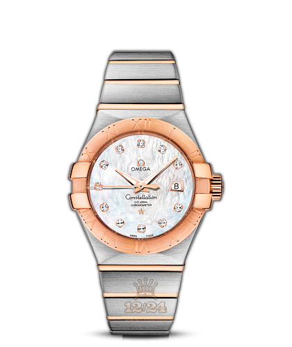 Omega Constellation Watch 123.20.31.20.55.001 31 mm Steel / Pink gold Case White Dial