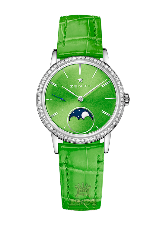 Zenith Elite Watch 16.2332.692/64.C816 33 mm Stainless steel Case Green Dial