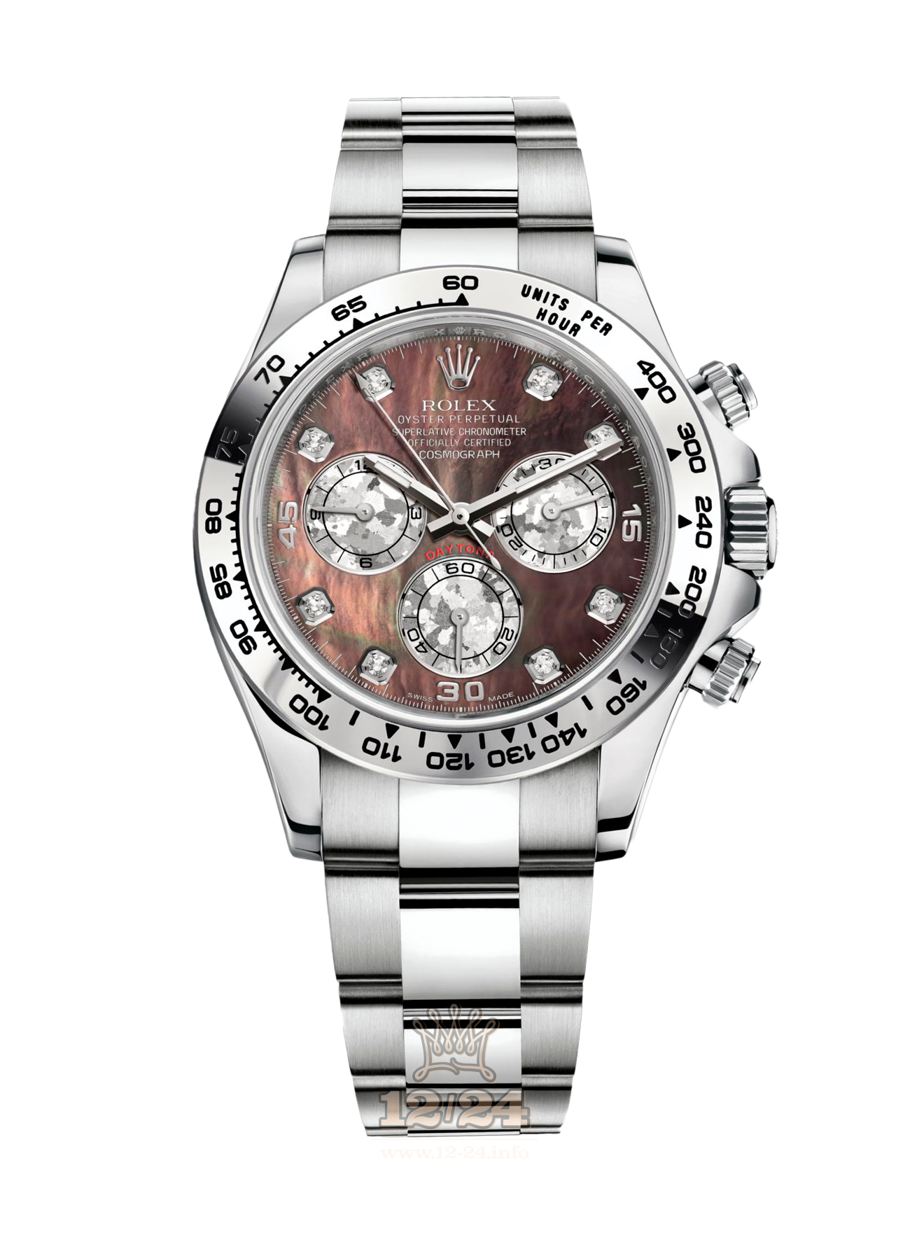 Rolex Cosmograph Daytona Watch 116509-0044 40 mm White gold Case Black Dial