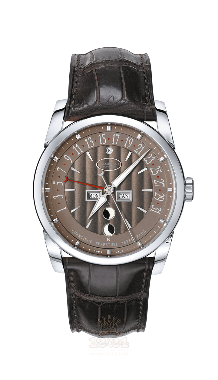 Parmigiani Fleurier Tonda Watch PFH227-1201300-HA1241 White gold Case Brown (chocolate) Dial