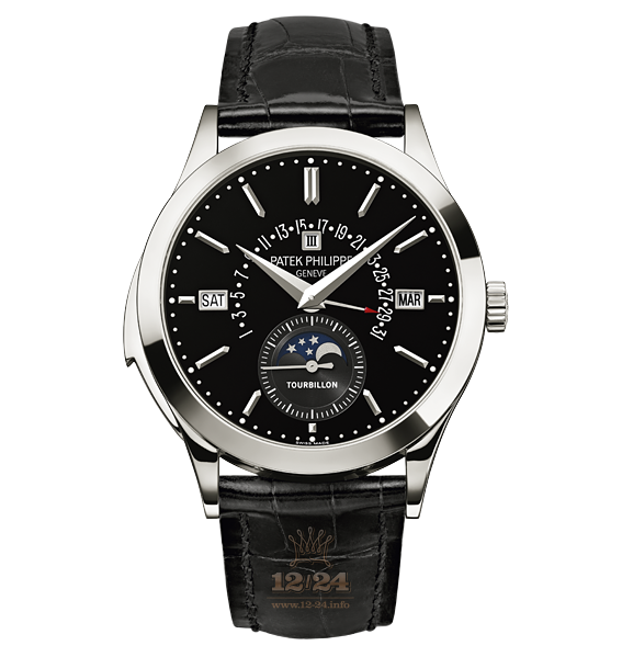 Patek Philippe Grand Complications Watch 5216P-001 40 mm Platinum Case Black Dial