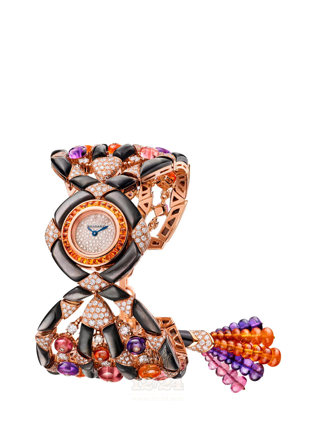 Bvlgari Jewelry watches Watch 102242 GE30D2GD1TAGD1 30 mm Pink gold Case Silver Dial