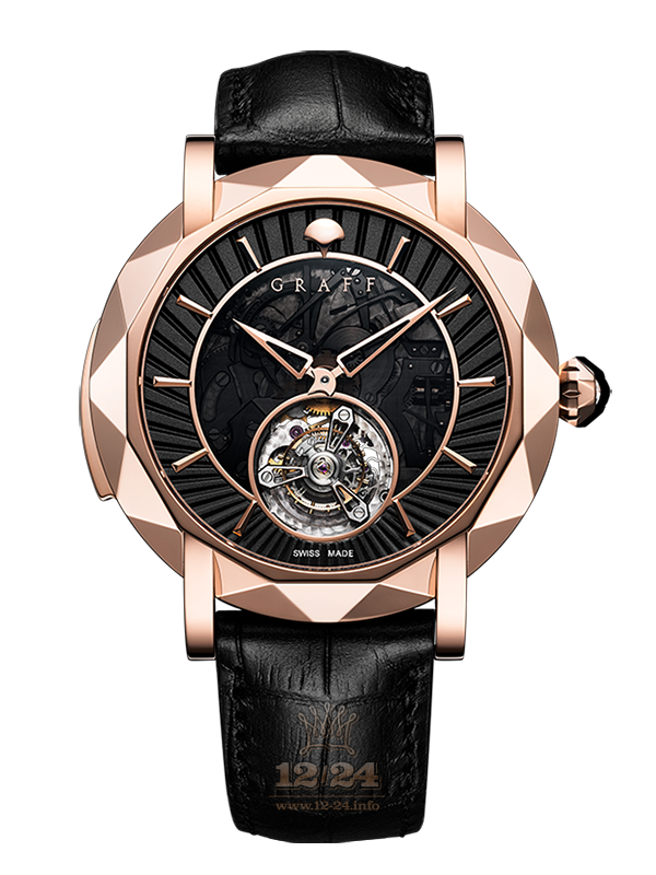 Graff MasterGraff Watch MGMR47PGBAS 47 mm Pink gold Case Black Dial