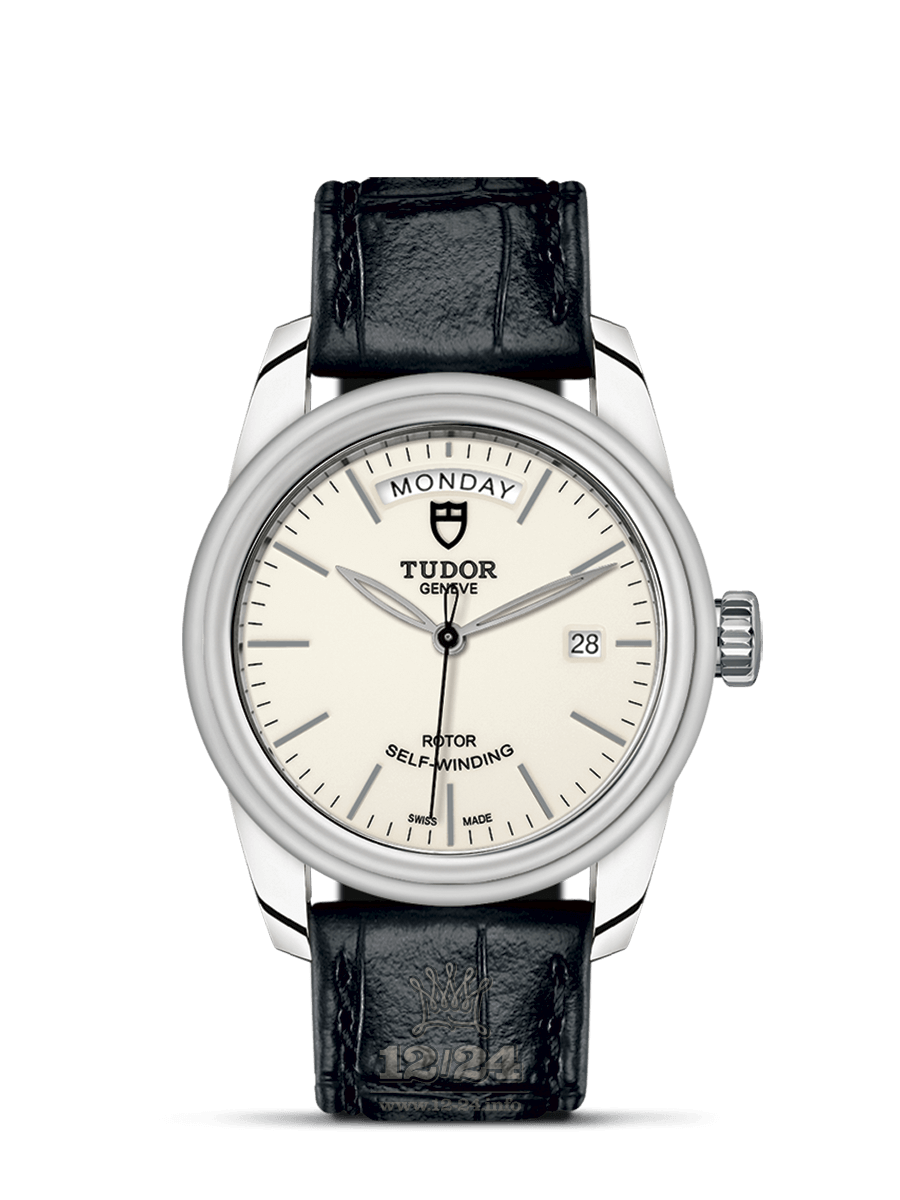 Tudor Glamour Watch M56000-0176 39 mm Stainless steel Case White Dial