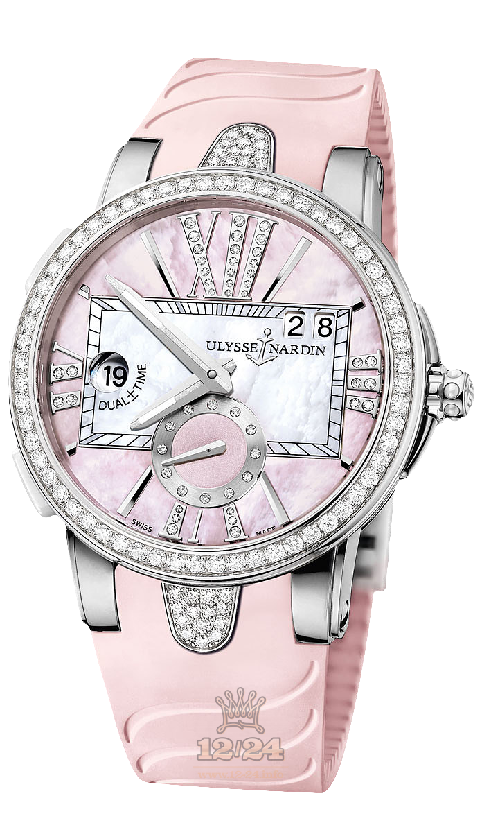Ulysse Nardin Executive Watch 243-10B-3C/397 40 mm Stainless steel Case Pink Dial