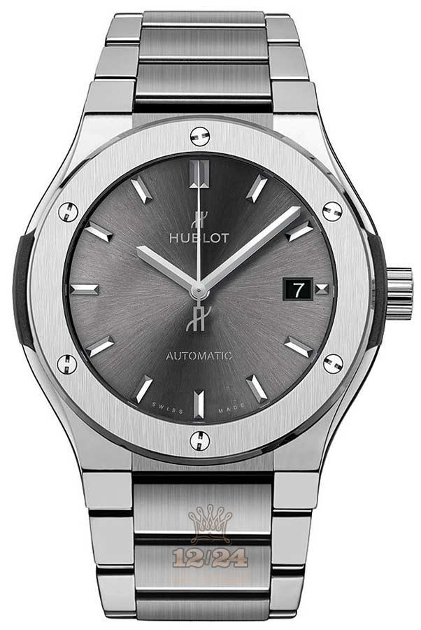 Hublot Classic Fusion Watch 510.NX.7071.NX 45 mm Titanium Case Gray Dial