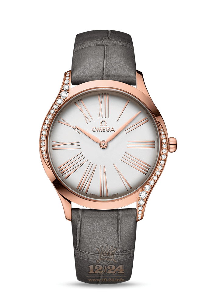 Omega Tresor Watch 428.58.36.60.02.001 36 mm Pink gold Case Silver Dial