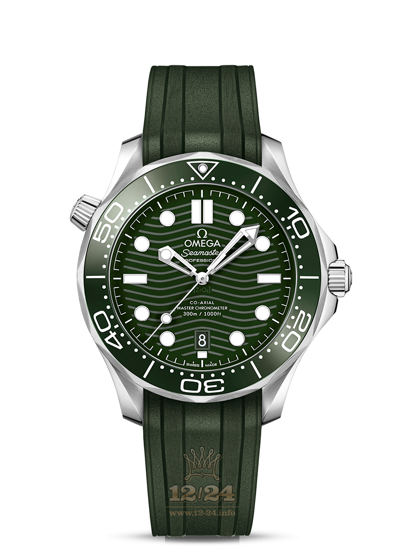 Omega Seamaster Watch 210.32.42.20.10.001 42 mm Stainless steel Case Green Dial
