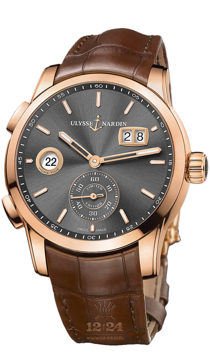 Ulysse Nardin Classic Watch 3346-126LE/BQ 42 mm Pink gold Case Gray Dial