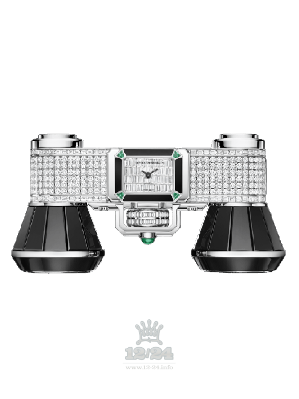 Harry Winston High Jewelry Timepieces Watch HJTQHM00WW004 28 mm White gold Case Silver Dial