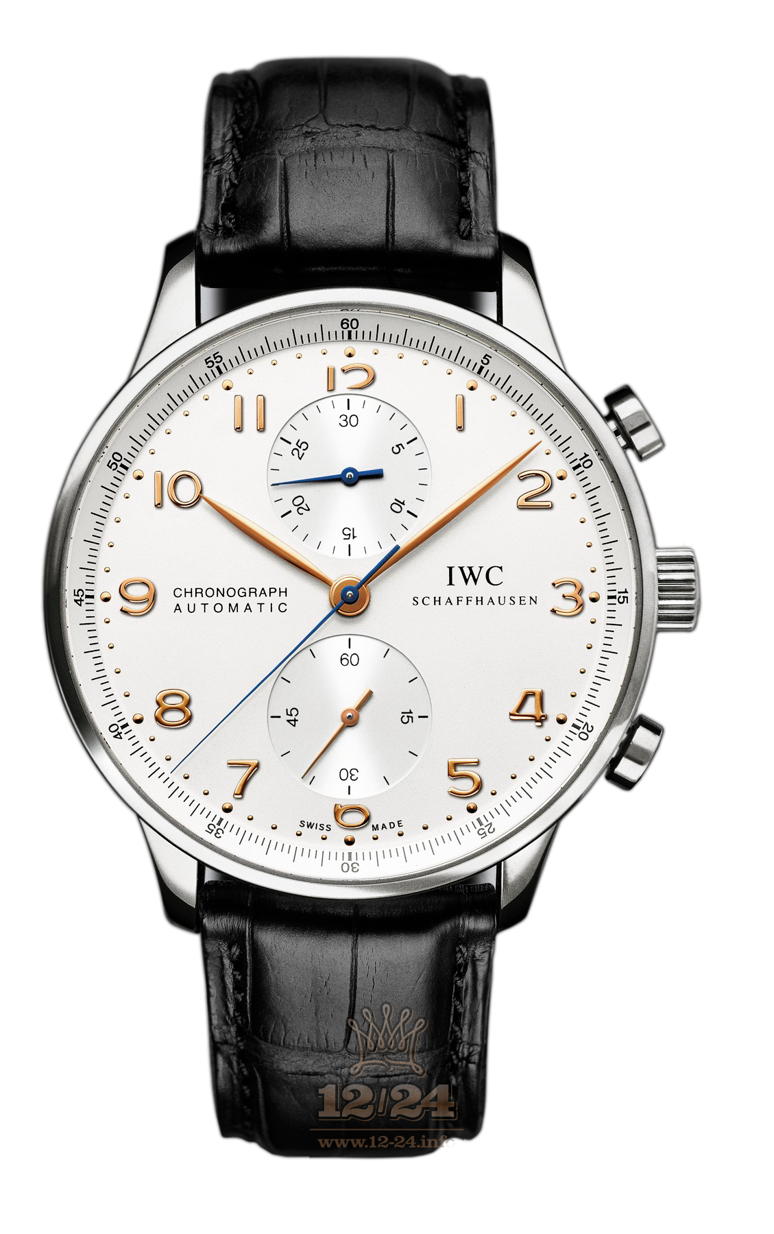 IWC Portugieser Watch IW371445 41 mm Stainless steel Case Silver Dial