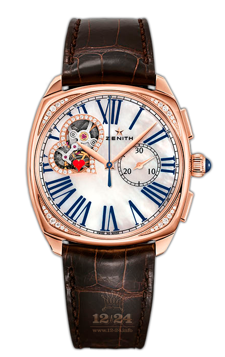 Zenith Star Watch 22.1925.4062/80.c725 37 mm Pink gold Case White Dial