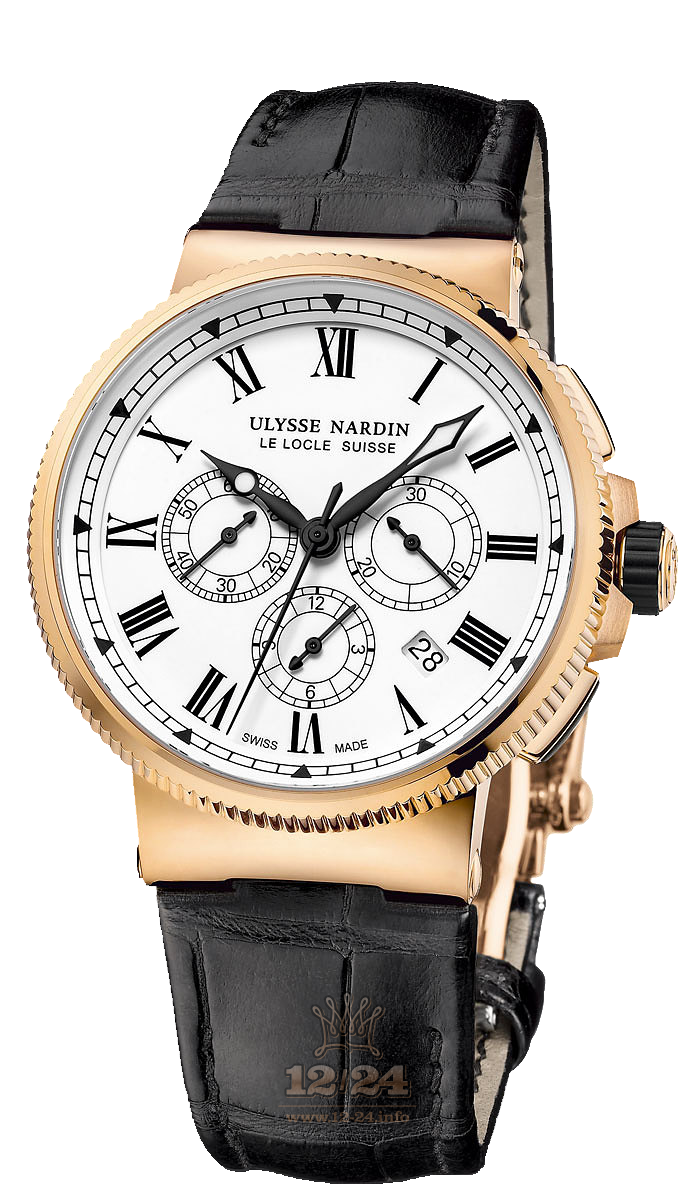 Ulysse Nardin Marine Watch 1506-150LE 43 mm Pink gold Case White Dial