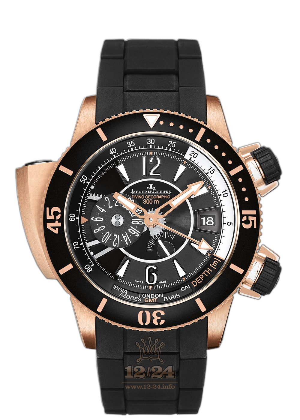 Jaeger-LeCoultre Master Extreme Watch 1852740 46 mm Pink gold Ceramics Case Black Dial