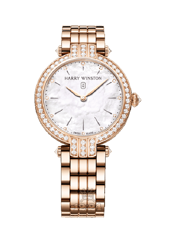 Harry Winston The Premier Collection Watch PRNQHM31RR003 31 mm Pink gold Case White Dial