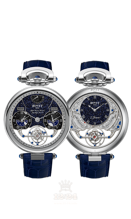 Bovet Fleurier Grandes Complications Watch AIRS022 46 mm White gold Case Dark blue Dial