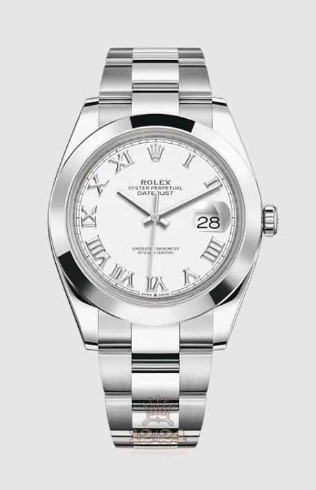 Rolex Datejust Watch 126300-0015 41 mm Stainless steel Case White Dial