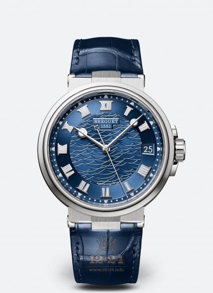 Breguet Marine Watch 5517BB/Y2/9ZU 40 mm White gold Case Dark blue Dial