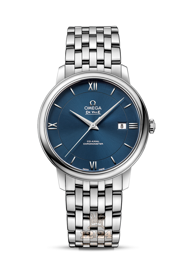 Omega Prestige Watch 424.10.40.20.03.001 40 mm Stainless steel Case Dark blue Dial