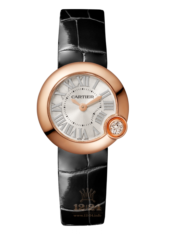 Cartier Ballon Blanc de Cartier Watch WGBL0002 26 mm Pink gold Case Silver Dial