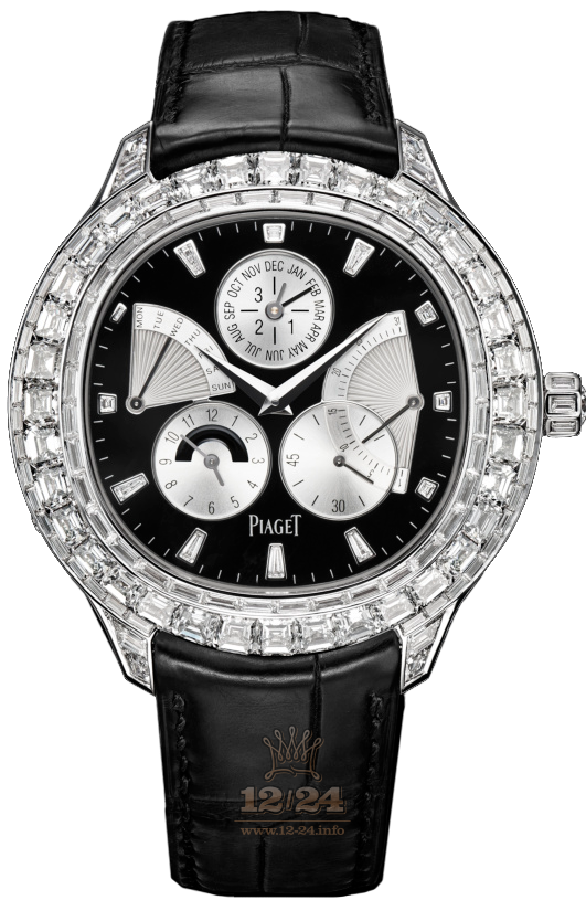Piaget Exceptional Pieces Watch G0A37020 49 mm White gold Case Black Silver Dial