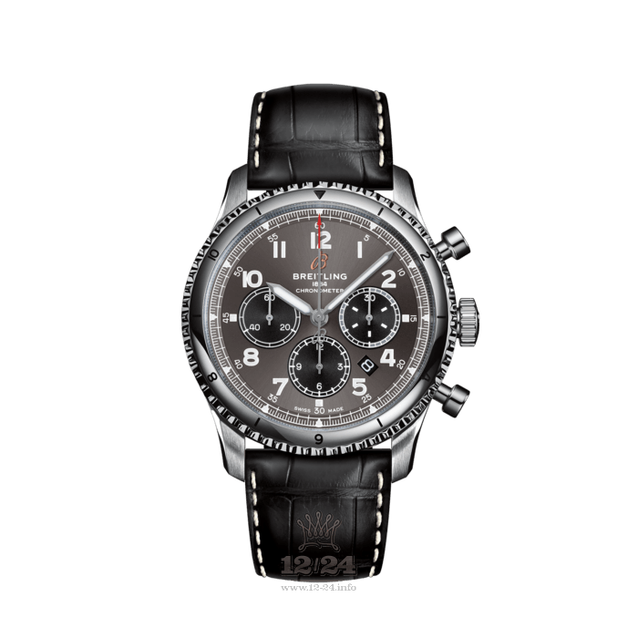 Breitling Aviator 8 Watch AB0119131B1P2 43 mm Stainless steel Case Gray Dial