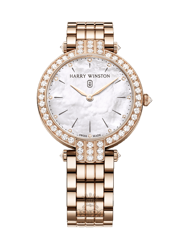 Harry Winston The Premier Collection Watch PRNQHM36RR009 36 mm Pink gold Case White Dial