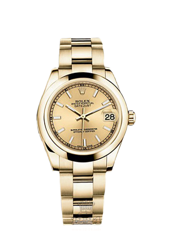 Rolex Datejust Watch 178248-0042 31 mm Yellow gold Case Golden Dial