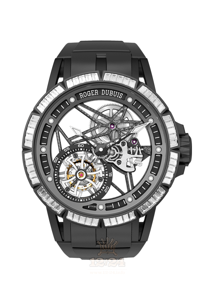 Roger Dubuis Excalibur Watch RDDBEX0480 45 mm Titanium Case Black Dark blue Dial