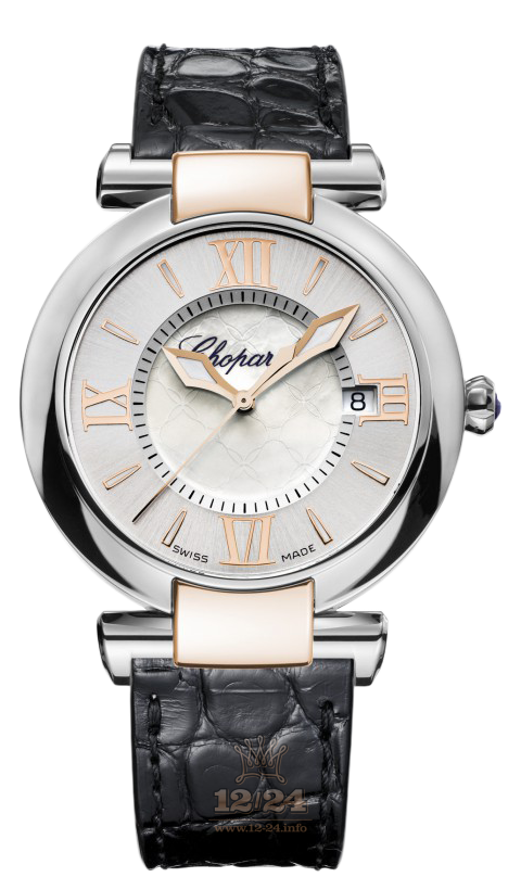 Chopard Imperiale Watch 388532-6001 36 mm Steel / Pink gold Case Silver Dial