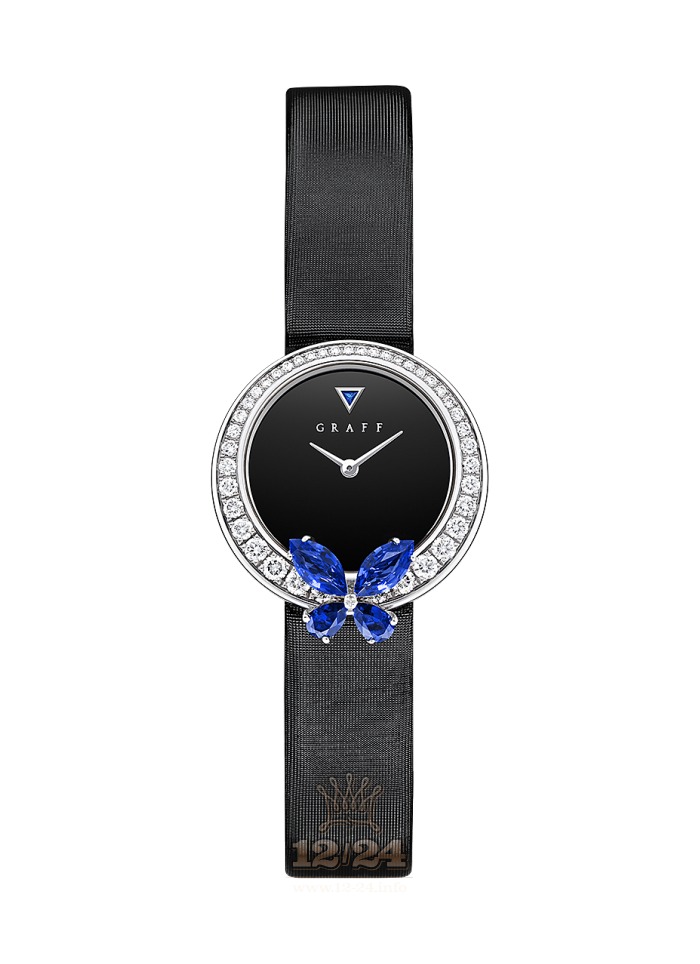 Graff Butterfly Watch BF26IWGDSL1 White gold Case Black Dial