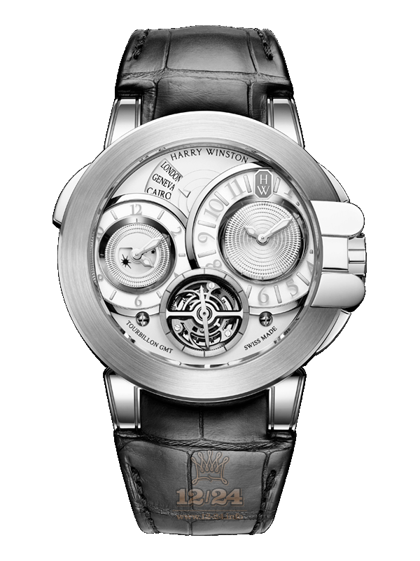 Harry Winston The Ocean Collection Watch OCEATG45WW006 45 mm White gold Case Silver Dial