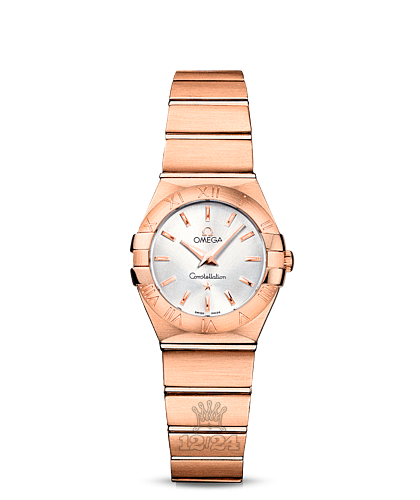 Omega Constellation Watch 123.50.24.60.02.001 24 mm Pink gold Case Silver Dial