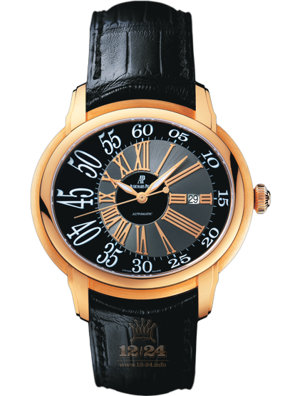 Audemars Piguet Millenary Watch 15320OR.OO.D002CR.01 45 mm Pink gold Case Black Gray Dial