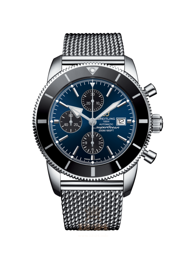 Breitling Superocean Heritage II Watch A1331212.C968.152A 46 mm Stainless steel Case Dark blue Dial