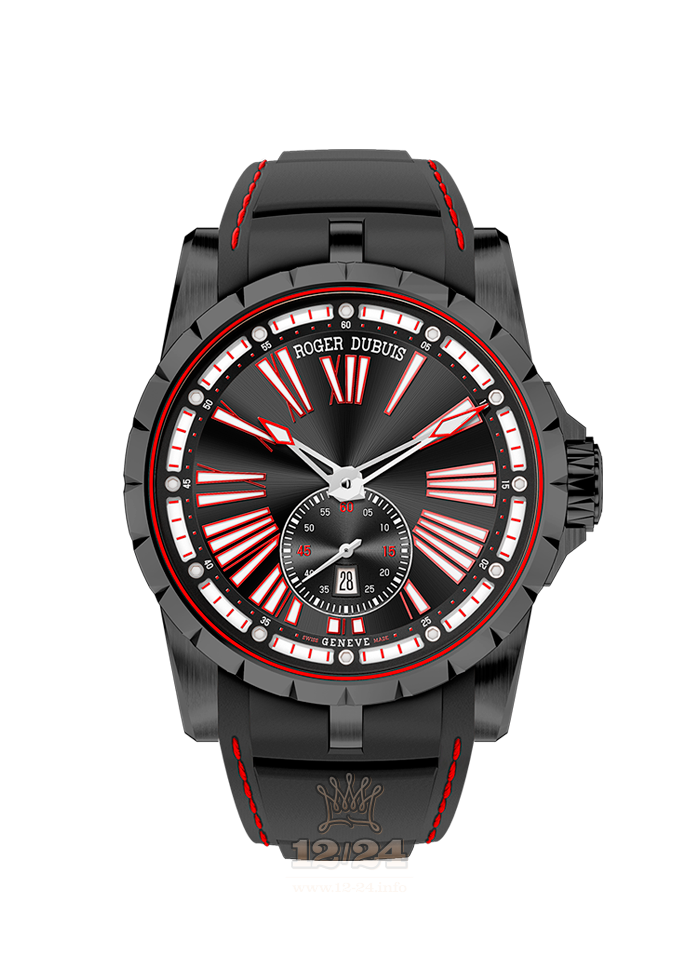 Roger Dubuis Excalibur Watch RDDBEX0567 45 mm Titanium Case Black Dial