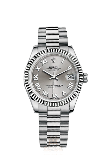 Rolex Datejust Watch 178279-0047 31 mm White gold Case Silver Dial