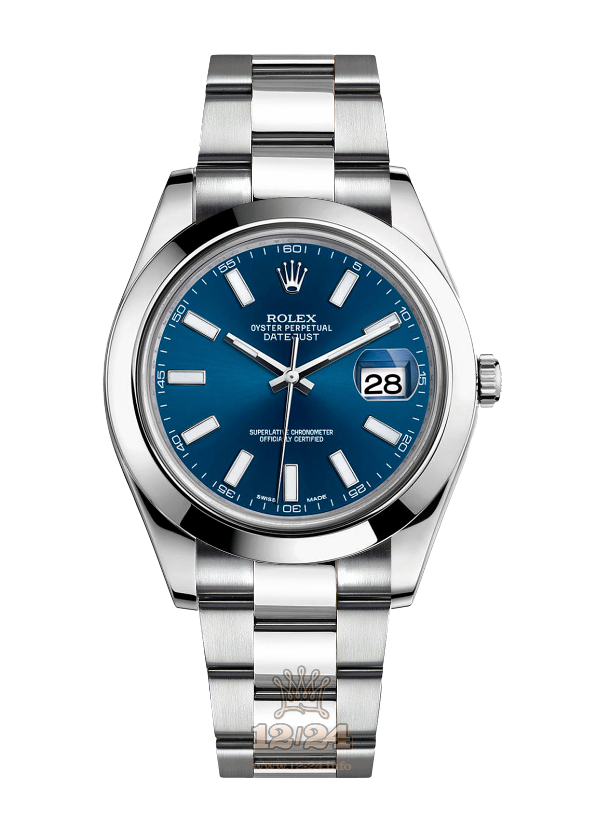 Rolex Datejust Watch 126300-0001 41 mm Stainless steel Case Dark blue Dial