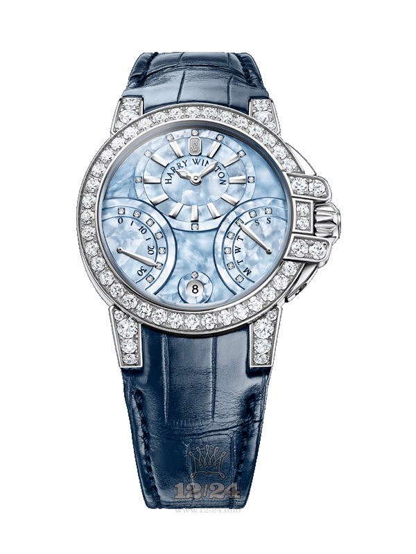 Harry Winston The Ocean Collection Watch OCEABI36WW049 36 mm White gold Case Blue Dial